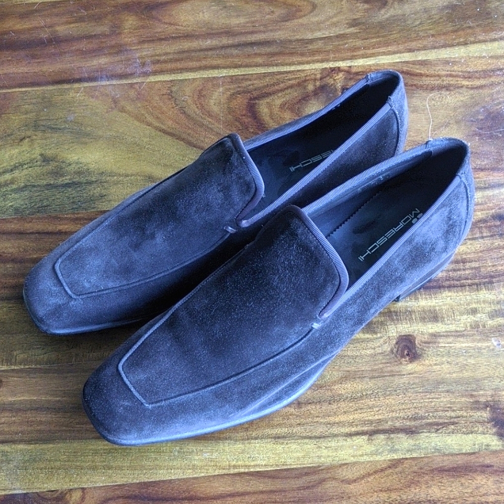 Moreschi suede loafers